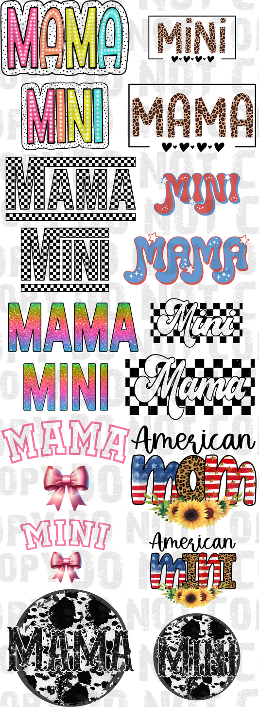 Mama and Mini Gang Sheet 22x60