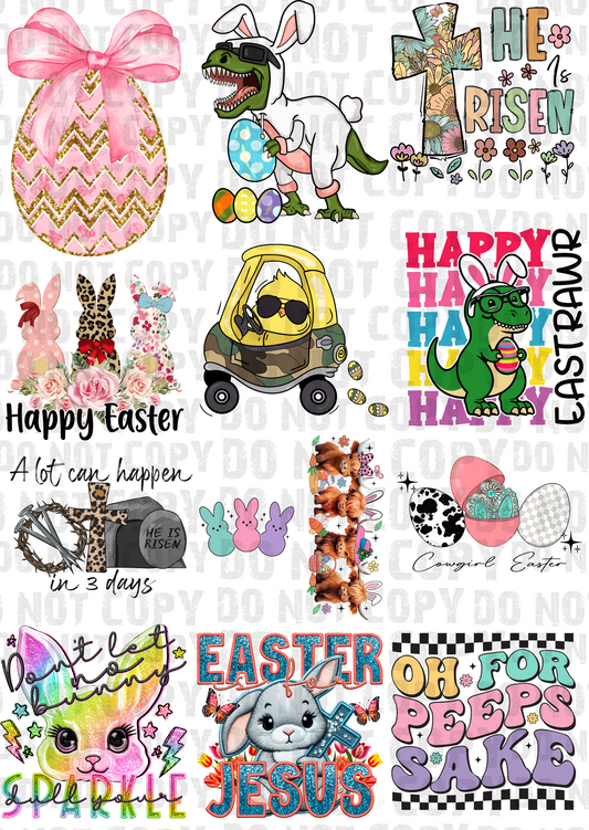 Kids Easter Gang Sheet 22x32